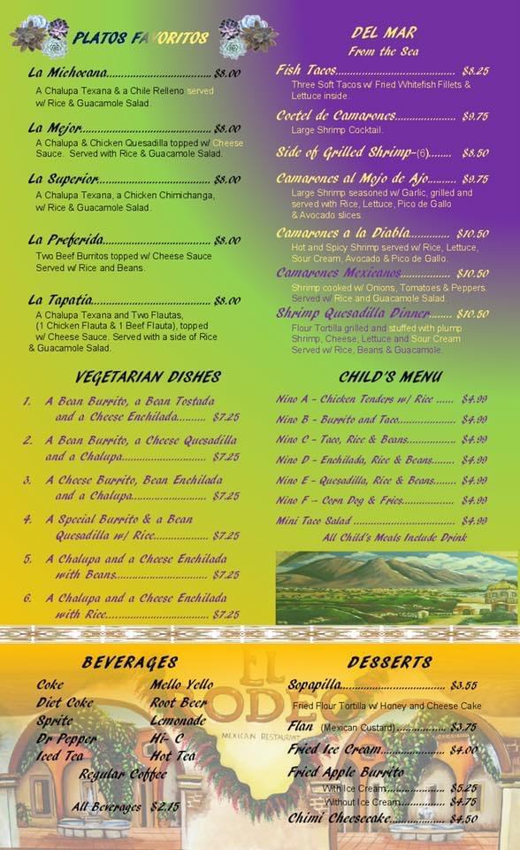 El Rodeo Menu image 4